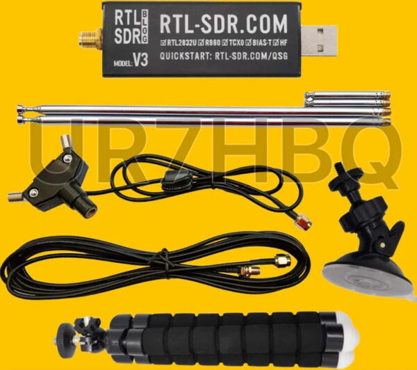 v3ant (3) Комплект RTL-SDR V3 + антена універсальна телескопічна діполь
